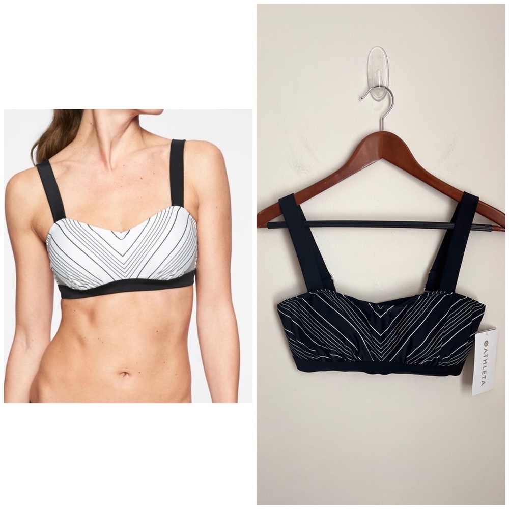 Athleta Chevron Bikini Top (32D/DD)